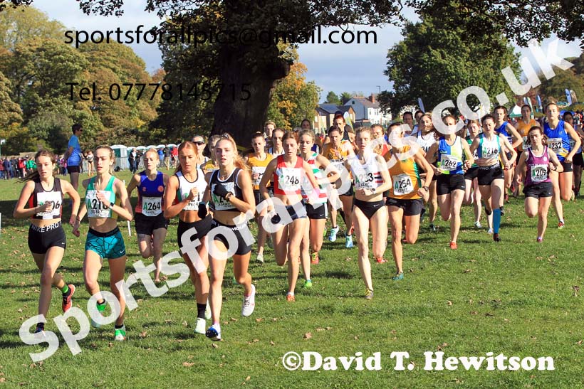 Senior womens 2022 Northern Cross Country Relays, Graves Park, Sheffield. Photo: David T. Hewitson/Sports for All Pics